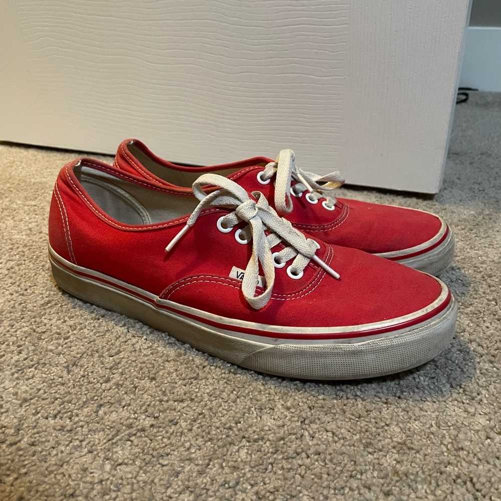 VANS (Red) SIZE: MENS 8.5!
